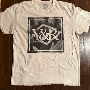 Young & Reckless White Graphic UniSex TShirt - XL